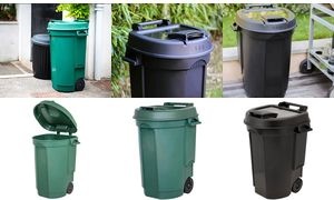 EDA Abfalltonne, 110 Liter, Kunststoff, grün