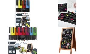 EBERHARD FABER Kreidemarker 1 - 2 mm, 8er Etui