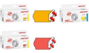 METO Etiketten für Preisauszeichner, 26 x 16 mm, rot