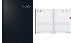 rido idé Buchkalender "Conform Balacron", 2025, schwarz