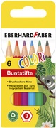 EBERHARD FABER Hexagonal-Buntstift COLORI, kurz, 6er Etui