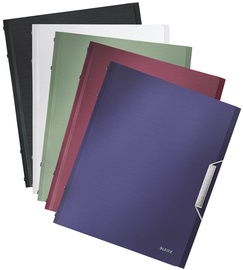 LEITZ Ordnungsmappe Style, A4, PP, 12 Fächer, satin-schwarz