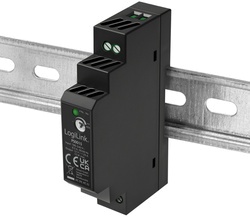 LogiLink Hutschienen-Netzteil, 15 Watt, 12 Volt, schwarz