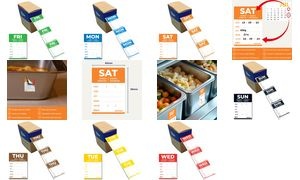 AVERY Tages-Etiketten WED, 40 x 56 mm, rot