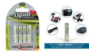 ANSMANN maxE NiMH Akku, Micro AAA, 4er Blister, 550 mAh