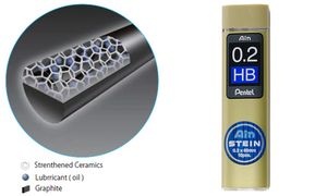 Pentel Druckbleistift-Feinmine AIN STEIN C272, Härtegrad: HB