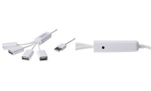 DIGITUS USB 2.0 Kabel Hub, 4 Port, weiß