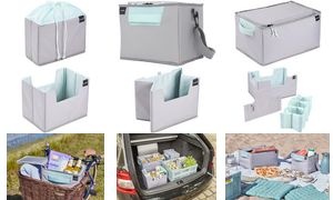 keeeper Einkaufsorganizer "nea", Größe L, grau/aquamarine
