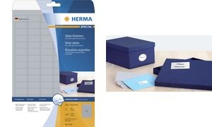 HERMA Folien-Etiketten SPECIAL, 58,4 x 42,3 mm, silber