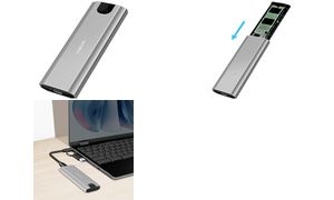 LogiLink USB 3.2 Festplattengehäuse, SSD, M.2 NVMe, 10 Gbps