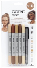 COPIC Marker ciao, 5+1 Set "Portrait 2"