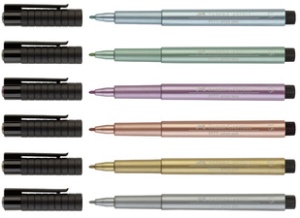 FABER-CASTELL Tuschestift PITT artist pen, silber