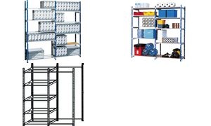 PAPERFLOW Lagerregal RANG'ECO, Anbauelement, blau / grau