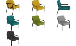 PAPERFLOW Outdoor-Besuchersessel MEDSO RUND M, gelb