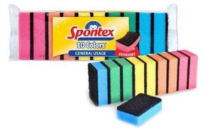 Spontex Reinigungsschwamm Colors, 10er Pack