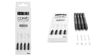 COPIC Fineliner MULTILINER, grau, 4er Set