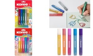 Kores Glitzerkleber "Glitter Glue", Pastellfarben