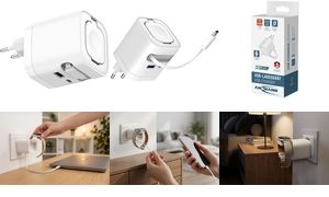 ANSMANN USB-Steckdosenadapter HOME CHARGER HC265PD mit Kabel