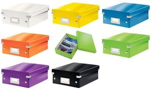 LEITZ Organisationsbox Click & Store WOW, groß, violett