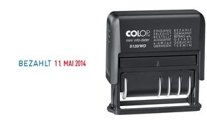 COLOP Wortbandstempel Mini-Info-Dater S 120/WD, schwarz