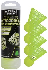 TALBOT torro LED Speed Badminton Shuttle/Ball, 4er Pack