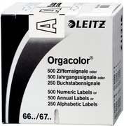 LEITZ Buchstabensignal Orgacolor "Y", auf Rolle, dunkelgrün