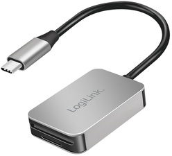 LogiLink USB-C 3.2 Gen 1 Dual-Kartenleser, aus Aluminium