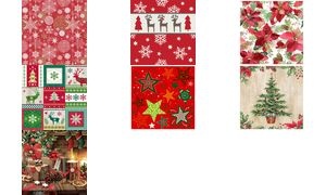 PAPSTAR Weihnachts-Motivservietten "Winterly Decorations"