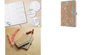 sigel Buchkalender Jolie Pure 2026 "Blue Floral Serenity"