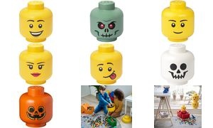 LEGO Aufbewahrungskopf STORAGE HEAD PUMPKIN, L, 8,5 Liter