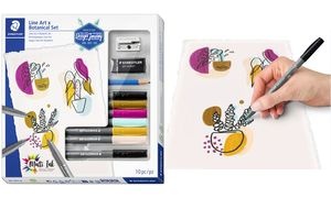 STAEDTLER Zeichenset Line Art & Botanical Set, 10-teilig