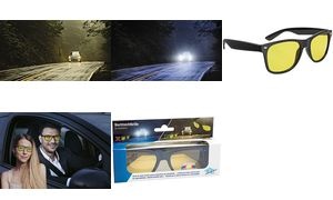 WEDO Nachtsichtbrille für Autofahrer, inkl. Brillenhülle