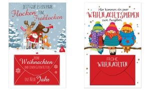 SUSY CARD Weihnachts-Gutscheinkarte "Frohlocken"