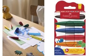 FABER-CASTELL Wachsmalfinger, 6er Kartonetui