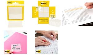 Post-it Haftnotizen transparent notes, farblos, 73 x 73 mm