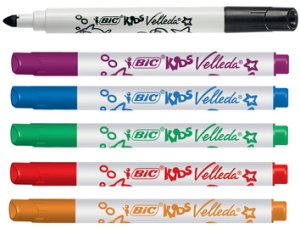 BIC KIDS Whiteboard-Marker Velleda Mini, 6er Blister