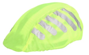 FISCHER Regenschutz für Fahrrad-Helme, neongelb