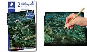 STAEDTLER Metallic-Buntstift Design Journey, 12er Metalletui