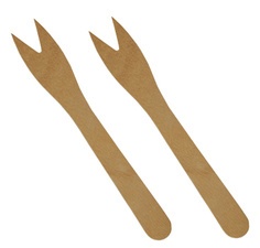 PAPSTAR Pommes-Frites-Gabeln "pure", Länge: 121 mm