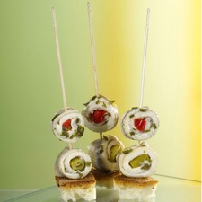 PAPSTAR Fingerfood-Spieße "pure", gedrechselt, Länge: 150 mm