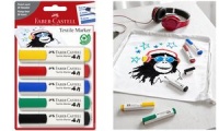 Vorschau: FABER-CASTELL Textilmarker, Standardfarben, 5er Blister Vorschau: FABER-CASTELL Textilmarker, Standardfarben, 5er Blister