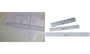 WEDO Lineal, 200 mm, aus Kunststoff, transparent