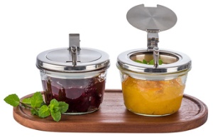 APS Weck-Glas mit Deckel, Sturz-Form, 580 ml, 2er Set