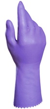 Spontex Latex-Handschuh Extra Comfort, Größe L, lila