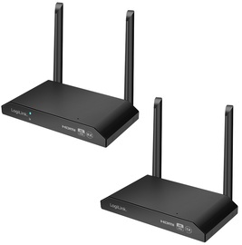 LogiLink Wireless HDMI Extender Set, KVM, 4/60Hz, 150 m