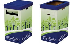 Fellowes BANKERS BOX Recycling-Behälter, groß, grün/blau