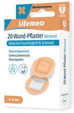Lifemed Wund-Pflaster "Allround", rund, hautfarben