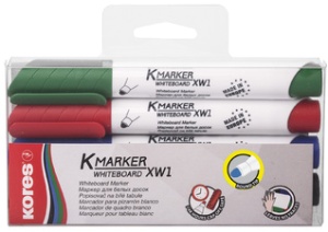 Kores Whiteboard- & Flipchart-Marker "K MARKER", 4er Etui