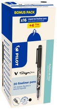 PILOT Faserschreiber V Sign Pen, VALUE PACK, schwarz