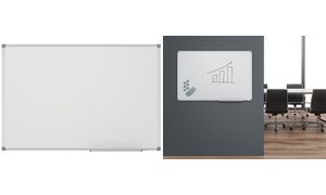 MAUL Weißwandtafel MAULstandard Emaille, (B)450 x (H)300 mm